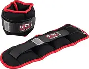 Body Sculpture Neoprene Wrist & Ankle Weights, 6.7 lbs (3 kg), Set of 2, Hook & Loop Closure, Strength Training