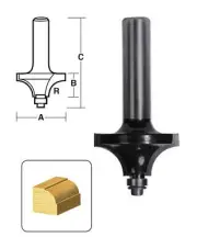 CARBiTOOL Beading Router Bit with Bearing T632B 1/2