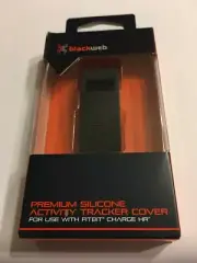 Fitness Tracker Cover for Fitbit Charge HR Black Solid Blackweb NEW