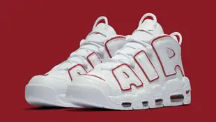 【朝朝小鋪】【代購】Nike Air More Uptempo 白紅 大air 增高 氣墊運動百搭籃球鞋 921948-102 男女鞋