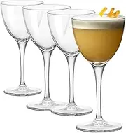 Bormioli Rocco Bartender Novecento Nick and Nora Glass, 155 ml Capacity (Set of 4)