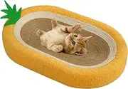 Acunny Cat Scratching Bowl for Cats, Cardboard Cat Scratcher, Thickened Cat Scratching Board, Sturdy Cat Scratching Lounge Bed, Durable Cushion Prevents Grinding of Claws