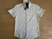 Stone Rose Men’s Dry Touch Polo Cantaloupe Print Size S BNWT
