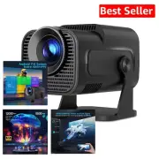 Ultra-Portable Mini Projector - 300 ANSI Lumens, Android 11 for Smart Viewing