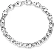 [SCAMPER & CO] 925 Sterling Silver Carabiner Charm Bracelet for Women, Rhodium/Gold Plated, Compatible Gift Charms for Her