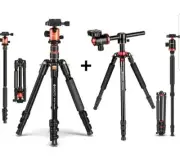Compact Aluminum Tripod - 80.7 Inch 60 Degree Ball Head Camera Tripod For Dslr