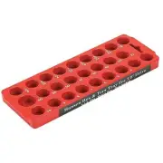 Hansen Socket Bit Tray,Red,Plastic 50000 Hansen 50000 656811500002 Plastic Red