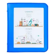 Marbig 2 D-Ring A4 Zipper Binder 25mm File Document Organiser Black/Blue