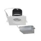 Satco S11627 12W LED Direct Wire Downlight Gimbaled 3.5 Inch 3000K Square White