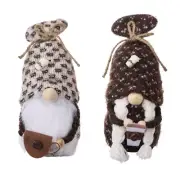 Coffee Gnomes Plush Decors,Collectble Figurnes Plush Coffees Bar Decors