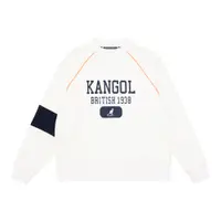 在飛比找蝦皮商城優惠-KANGOL 長袖 大學T 白 大LOGO 微高領 中性 6