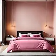 Luxurious XXL Quilt Cover (155 x 220 cm), Dusty Rose, 100% Cotton Ranforce, 155 Thread Count, Button Closure, Machine Washable at 30°C, Soft & Elegant
