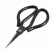 Black Handgrip Sharp Blade Straight Shaft Craft Sewing Scissors