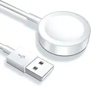 Fast Wireless Charger for Apple Watch Charger Cable -Magnetic and Secure Cable for iWatch Charger Compatible with Apple Watch Charger Cable Series 10 9 8 SE 7 6 5 4 3 2 1