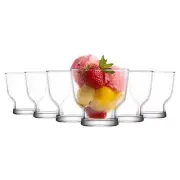 6x LAV 240ml Petit Glass Ice Cream Bowls Fruit Sundae Dessert Dishes Set