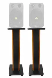 (2) Rockville 28" 2-Tone Studio Monitor Speaker Stands For Behringer MS16