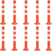 Traffic Control Bollards 10 pcs 75 cm PE,Parking Signs & Permits 8.77KG-150961