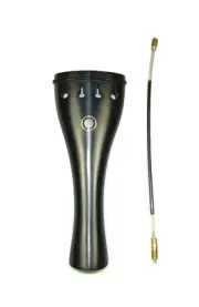 NEW 1/2 size ebony violin tailpiece parisian eye free nylon tie and free postage