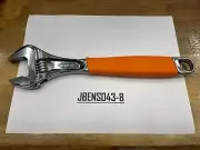 Snap-on Tools ORANGE 12" Soft Grip Flank Drive Plus Adjustable Wrench FADH12BO
