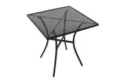 Bolero Black Steel Patterned Square Bistro Table 700mm - Cafe Tables (GG706) - GG706