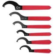 6 Pieces Spanner Wrench Set Adjustable Coilover Wrench Spanners Hook3709