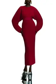 [SOLACE LONDON] MIRABELLE MAXI DRESS UK 10 RED