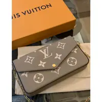 在飛比找蝦皮購物優惠-Louis Vuitton Lv經典 大象灰壓紋設計 實體超