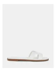 [Novo Shoes] Sachie Slides in White