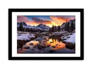 Sunrise In Valley Art Framed print
