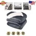 90x108 inches King Size Sherpa & Fleece Blanket - Perfect for Snuggling & Gifts