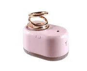 300ml Suspended Double Ring Humidifier Desktop Aromatherapy Nano Humidifier with Colorful Lights-Pink