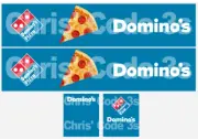 Code 3 Adhesive Vinyl Trailer Decals - Dominos Pizza - 1/50 1/76 1/148 1/64 1/87