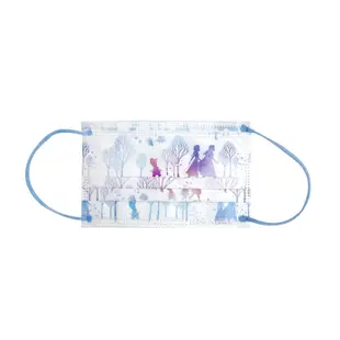 HOLIC-冰雪奇緣Frozen夢幻剪影款大童平面口罩盒裝15入