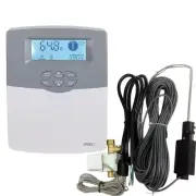 Solar Water Heater Controller Temperature Level Sensor Electromagnetic Valve
