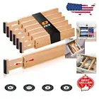 Versatile Bamboo Drawer Dividers 6-Pack - Perfect for Baby & Household Clutter