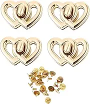 Angoily Turn Locks for Travel Heart Shaped Luggage Locks Metal Bag Accessories