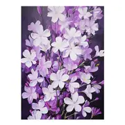 Purple White Flower Canvas Print