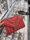 Michael Kors Whitney Medium Flap Chain Shoulder Bag Handbag Purse Light Berry MK