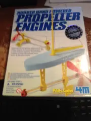 Kidz Labs Build Your Own Rubber Band Propelled Engine Kit New Factory Sealed NIP
