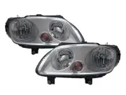 Caddy 2K MK3 03-10 PRE-FACELIFT MPV Clear Headlight Chrome V1 for Volkswagen LH