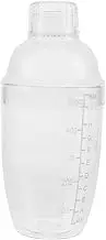 SOESFOUFU Clear Transparent Cocktail Shaker Mixing Cup for Milk Tea Cocktails Portable Leak Design for Home Bars Professional Bartenders