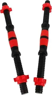 WOONEKY Dumbbell Grip Set 2pcs 40cm Bars Spinlock Collars Nuts for Women's Strength Training Fitness Workouts