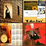 Digital Scenic Photo Backdrops Photoshop psd Calendar Templates Scrap Booking O