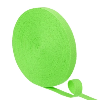 23 Yards Cotton Twill Tape, 15mm Herringbone Webbing Ribbons Light Green