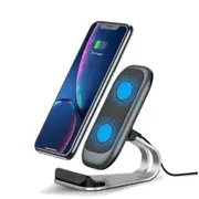 Qi Wireless Charger 10W Fast Charging Dock Station Phone Holder Black Chargers & Cradles