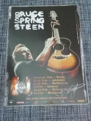 BRUCE SPRINGSTEEN - 2014 AUSTRALIA TOUR POSTER - SIGNED AUTOGRAPHED - LAMINATED