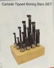5/8" SHK SUPER-BORE C.T. BORING BAR SET OF 12PCS-USA ITEM NUMBER PC625 C6 (FL)