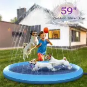 Inflatable Splash Pad Sprinkler - Wading Pool for Kids and Dogs - Water Play Toy