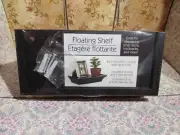 FLOATING SHELF BLACK SMALL NEW IN PLASTIC