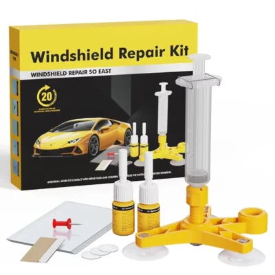 Windshield Repair Tool Kit Car Fix Car Wind Glass Windscreen Chip Resin Set